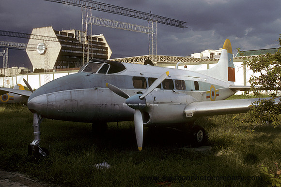 Venezuelan Air Force De Havilland Dove 2531 Preserved at the Maracay Museum (1987)