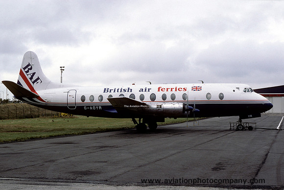 British Air Ferries Vickers Viscount G-AOYR (1984)
