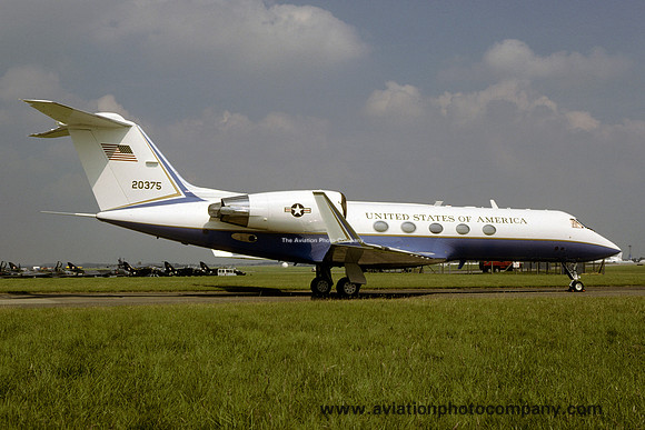 USAF 89 AW Gulfstream C-20H 92-0375 at RAF Cottesmore (2001)