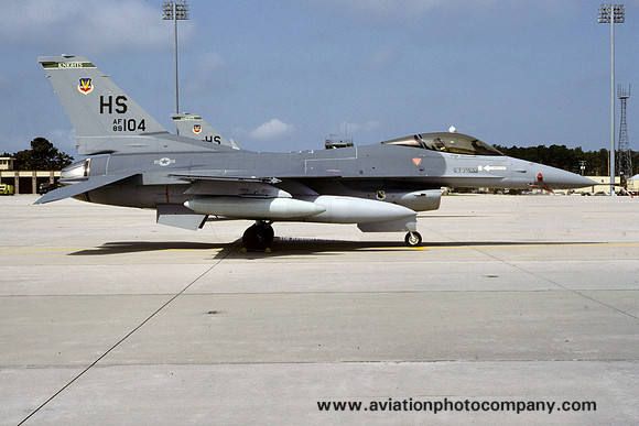 USAF 31 TFW 308 TFS General Dynamics F-16C Fighting Falcon 89-2104/HS (1991)