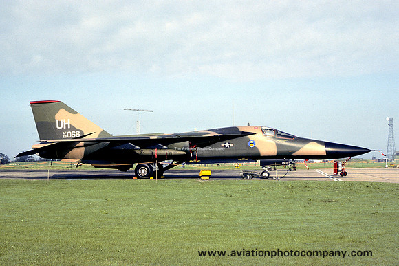USAF 20 TFW 77 TFS General Dynamics F-111E Aardvark 68-0066/UH (1980)