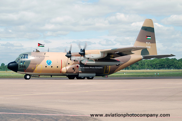 Jordanian Air Force 3 Squadron Lockheed C-130H Hercules 346 at RIAT Fairford (2014)