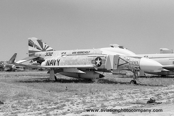 US Navy VF-111 McDonnell F-4N Phantom 153012/NM-200 at MASDC Davis Monthan (1978)