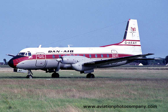 Dan Air Link City Hawker Siddeley HS748 G-ARAY