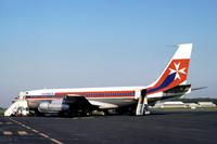 Air Malta Boeing 720-040B AP-AMJ at Newcastle (1977)