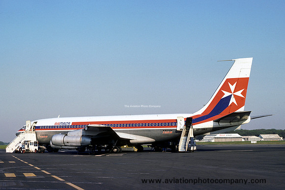 Air Malta Boeing 720-040B AP-AMJ at Newcastle (1977)