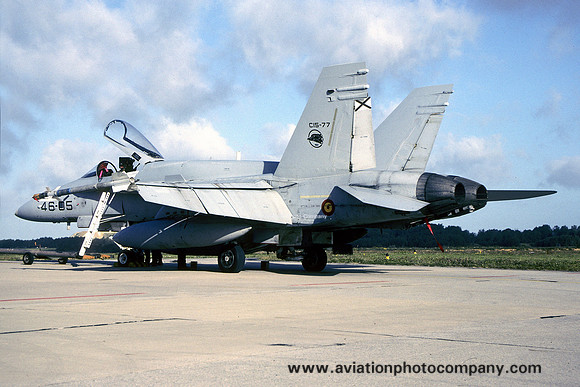 Spanish Air Force Ala 46 McDonnell Douglas F/A-18A Hornet C.15-77/46-05 at Florennes (2004)