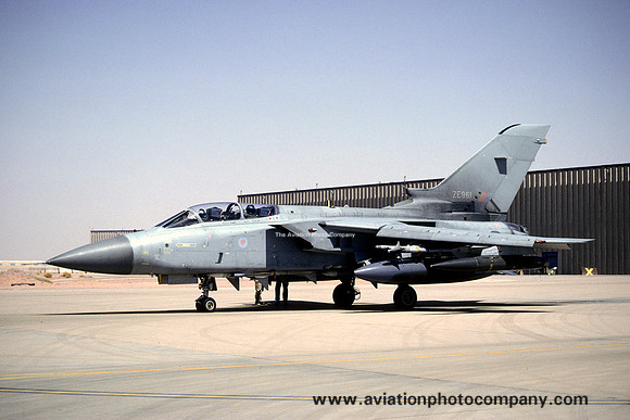 RAF Panavia Tornado F.3 ZE961 at Prince Sultan AB (1999)