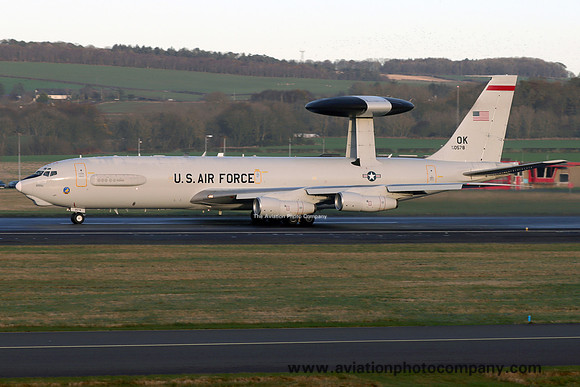 USAF 552 ACW Boeing E-3G Sentry 78-0578/OK at Prestwick (2024)
