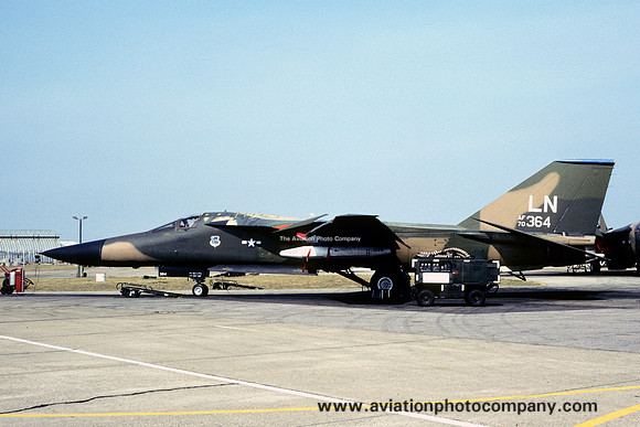 USAF 48 TFW 492 TFS General Dynamics F-111F Aardvark 70-2364/LN at RAF Lakenheath (1980)