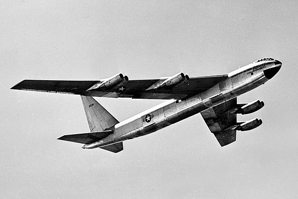US Air Force Boeing YB-52 Stratofortress Prototype 49-0231 Air to Air