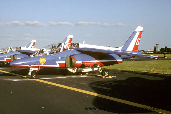 French Air Force Patrouille de France Dassault Alpha Jet E107/6 (1989)