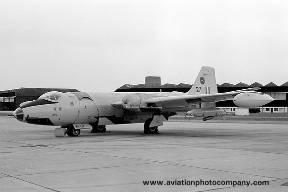 RAF 7 Squadron English Electric Canberra TT.18 WK127 at RAF Lossiemouth (1976)