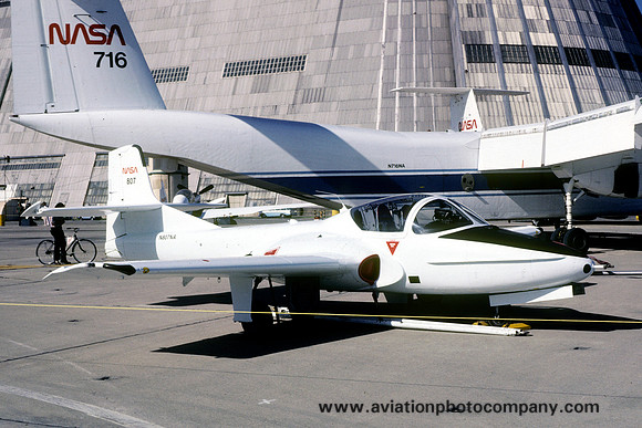 NASA Cessna T-37B NASA-807 at Moffett Field (1980)