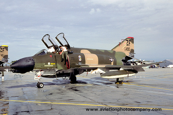 USAF 31 TFW 307 TFS McDonnell F-4D Phantom 66-7490/ZF (1980)