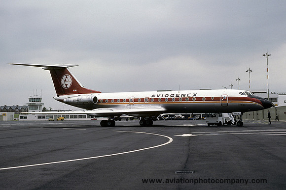 Aviogenex Tupolev Tu-134 YU-AHX at Newcastle (1978)