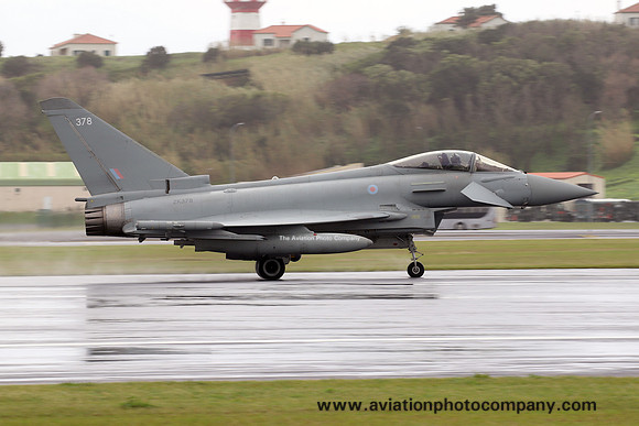 RAF 6 Squadron BAE Typhoon FGR.4 ZK378 at Lajes (2025)