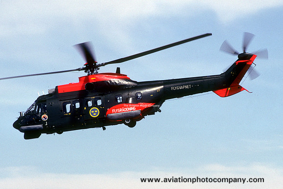 Swedish Air Force F21 Aerospatiale AS.332M 10404/94 (1991)