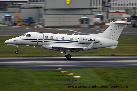 London Executive Aviation Embraer Phenom 300 G-JAGA at Prestwick (2024)