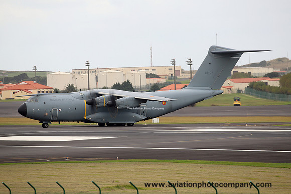 Belgian Air Force 15 Wing Airbus A.400M CT-07 at Lajes (2024)