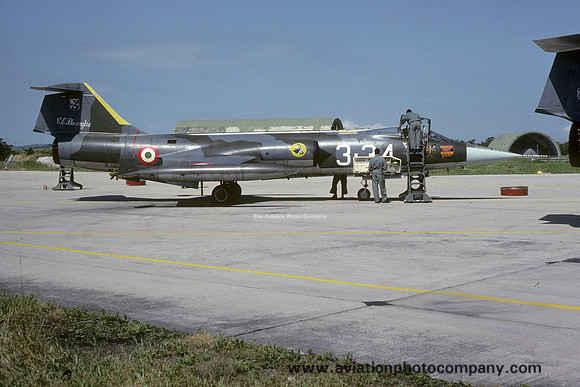 Italian Air Force 3 Stormo Lockheed F-104G Starfighter MM6599/3-34 (1985)