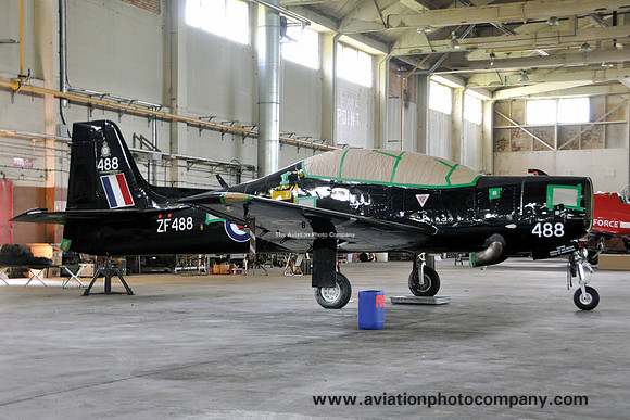 RAF Short Tucano T.1 ZF488 stored at RAF Shawbury (2011)