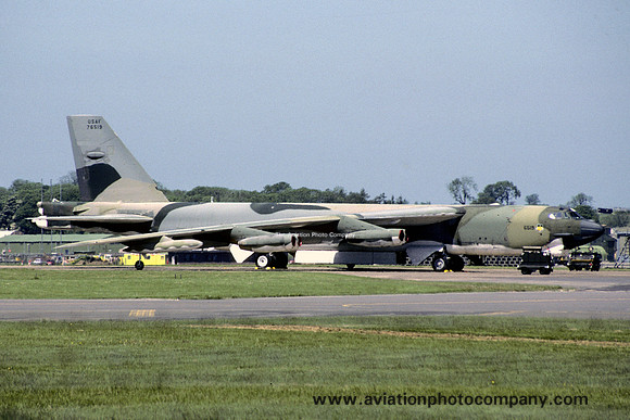 USAF 2 BW Boeing B-52G Stratofortress 57-6519 at RAF Fairford (1985)