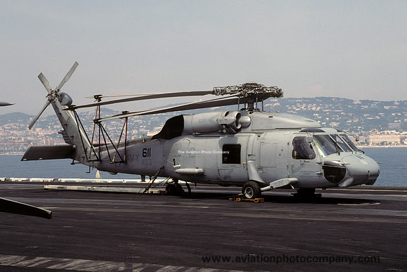US Navy HS-3 Sikorsky SH-60F 164451/AJ-611 on board USS Enterprise (2001)