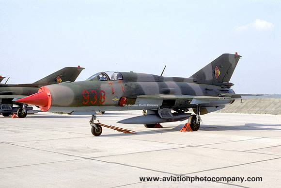 East German Air Force Mikoyan MiG-21PF 938 (1989)