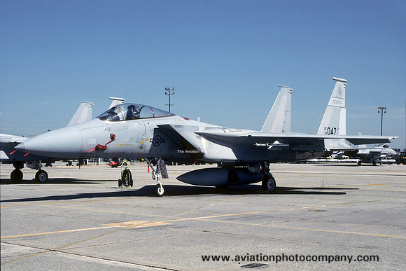 USAF Georgia ANG 128 TFS McDonnell Douglas F-15A Eagle 75-0047 (1990)