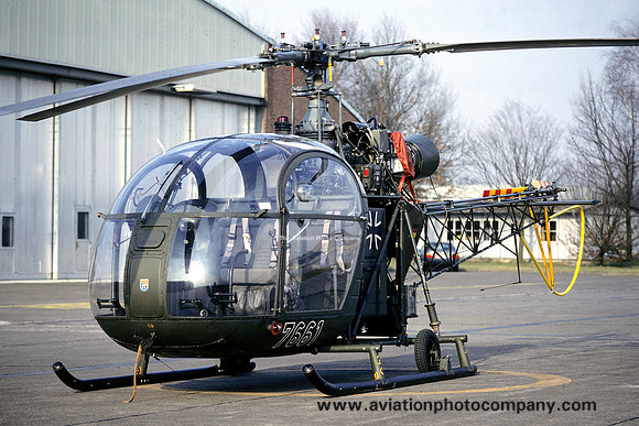 German Army HFS15 Sud Alouette II 76+61 (1991)