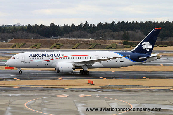 Aeromexico Boeing 787-8 XA-AMX at Tokyo Narita (2015)
