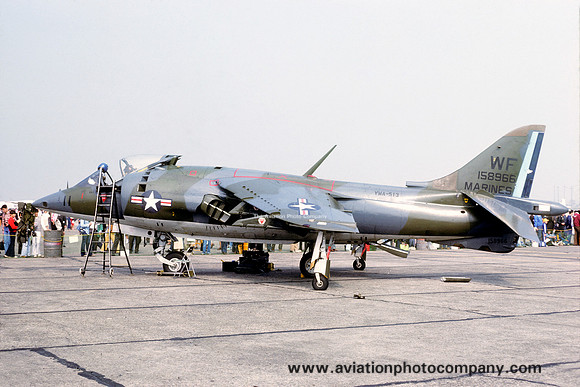 US Marines VMA-513 Hawker Siddeley AV-8A Harrier 158966/WF-11