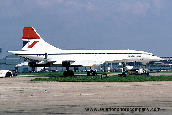 British Airways BAC Concorde G-BOAD at Heathrow (1977)