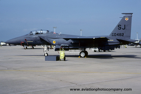 USAF 4 TFW 334 TFS McDonnell Douglas F-15E Strike Eagle 89-0482/SJ (1991)