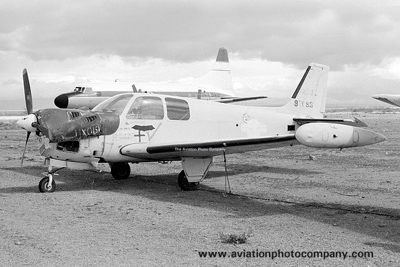 Ex USAF Beech QU-22B 69-7693 at Cochise College (1978)