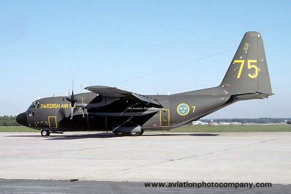 Swedish Air Force F7 Lockheed C-130E Hercules (Tp84)84003 (1975)