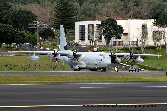 US Marines VMGR-352 Lockheed KC-130J Hercules 167894/QB at Lajes (2012)
