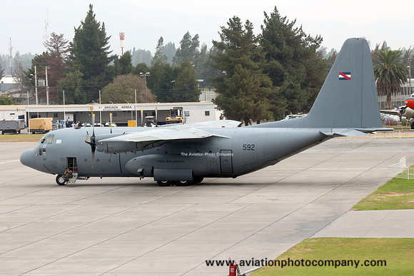 Uruguayan Air Force Lockheed C-130B Hercules 592 at FIDAE (2016)
