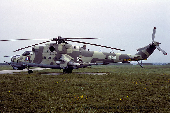 Polish Air Force 56 PSB Mil Mi-24D 730 (1991)
