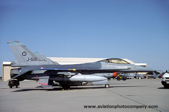 Dutch Air Force 313 Squadron GD F-16AM Fighting Falcon J-512 (2002)