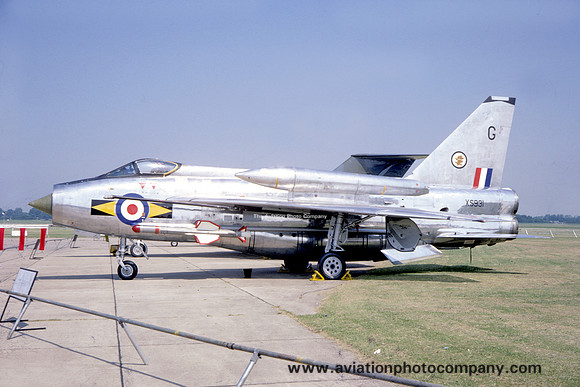 RAF 11 Squadron English Electric Lightning F.6 XS931/G (1968)