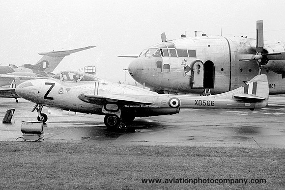 RAF CTACS De Havilland Vampire T.11 XD506/Z (1967)