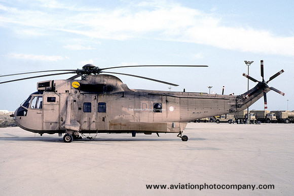 Royal Navy 845 Squadron Westland Sea King HC.4 ZF117/D during Operation Granby (1991)