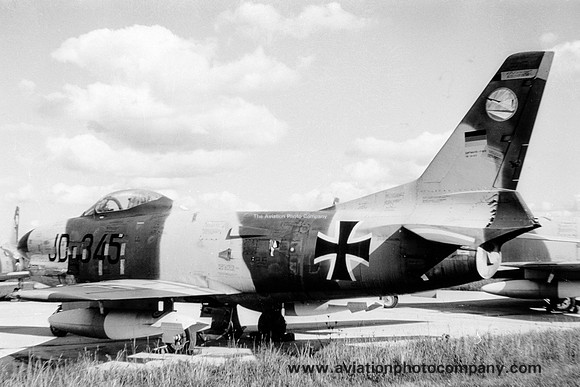 West German Air Force JG74 North American F-86K Sabre JD+345 (1966)