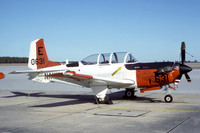 US Navy TAW-5 Beech T-34C Mentor 160631/E at NAS Whiting Field (1984)