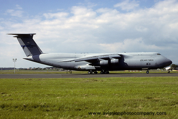 USAF 60/349 AMW Lockheed C-5B Galaxy 86-0012 at Prestwick (1999)