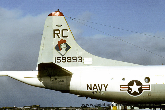 US Navy VP-46 Lockheed P-3C Orion 159893 at Keflavik (1979)