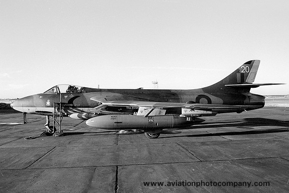 RAF TWU Hawker Hunter F.6 XG152 at RAF Lossiemouth (1977)