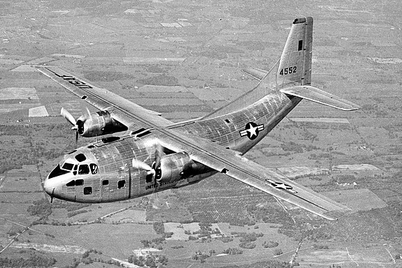 US Air Force Fairchild C-123B 54-0552 Air to Air